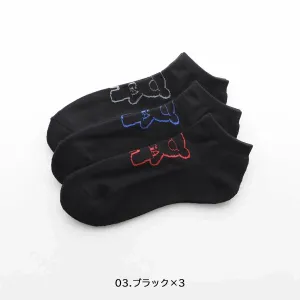 Набор из 3 пар носков EMPORIO ARMANI Manga Bear с махровой подошвой и длиной до колена.