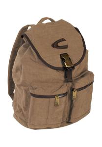 Рюкзак, карманы на молнии, застежка на пряжку, мужской camel active, коричневый