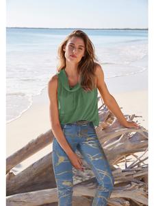 Блузка-топ изумрудного цвета Heine