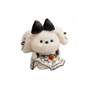 Подвеска/плюшевая кукла Sweetheart Bear с заячьими ушками высота 13см Fat Fat Dragon