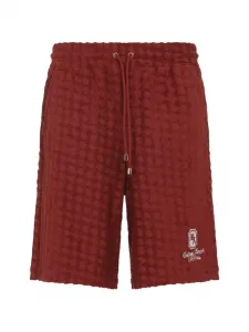 Фактурные шорты на завязках Amiri, красный