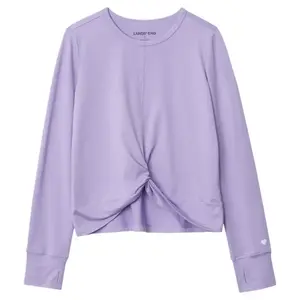 Топ с длинными рукавами для девочек 2–16 лет Lands' End, цвет verbena