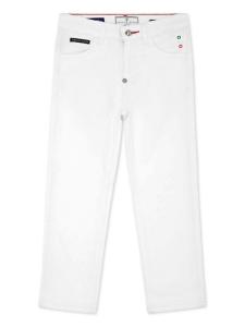 Philipp Plein джинсы с вышитым логотипом, белый