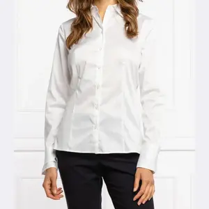 Приталенная рубашка узкого кроя Hugo, белый