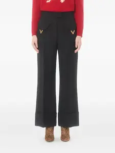 Брюки с манжетами Valentino Garavani, черный