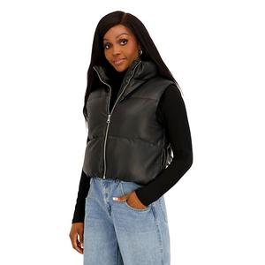 Женская укороченная пуховая жилетка Madden Girl, Black