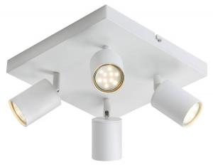 Потолочный светильник Nettlife Harold 4-flammig, белый - металл - 25 х 14 х 25 см