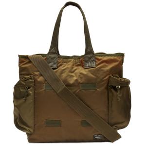 Сумка-тоут Porter-Yoshida & Co. Force 2-Way, оливковое