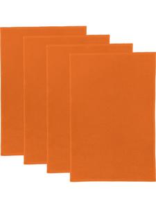 Erwin Müller Кухонные полотенца из хлопковой махровой ткани, набор из 4 штук, цвет тыква