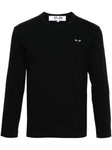 Comme Des Garçons Play футболка с нашивкой, черный