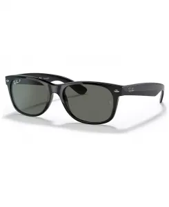 Унисекс поляризационные солнцезащитные очки RB2132 New Wayfarer Ray-Ban, черный