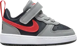 Кроссовки Court Borough Low Recraft TD 'Light Smoke Grey Bright Crimson', серый