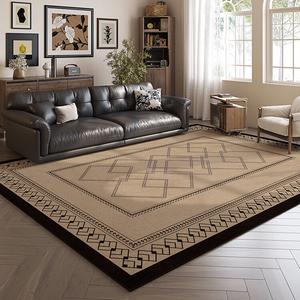 Budis Ковер 140х200 см для гостиной в винтажном французском стиле, кремовый, светлый люкс, waterproof, stain-resistant, washable, wipeable, Dove Velvet