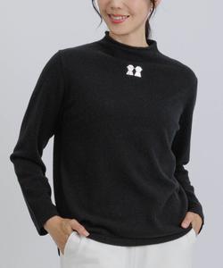 Трикотаж с воротником-стойкой из 100% кашемира