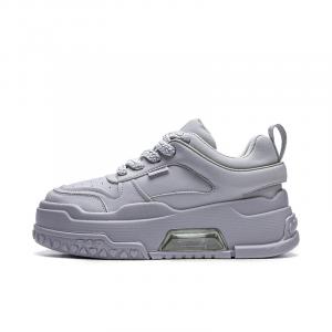 Nautica Женские низкие скейтбордические кроссовки серого цвета с противоскользящим и износостойким покрытием, увеличивающие высоту