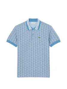 Поло с монограммой Lacoste, синий