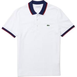 Поло с вышитым логотипом LACOSTE, 001/белый