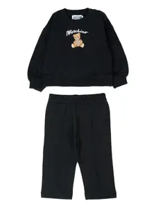 Спортивный костюм с принтом Teddy Moschino Kids, черный