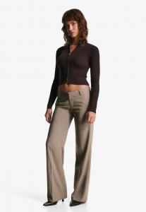 Брюки Bershka LOW WAIST , Beige