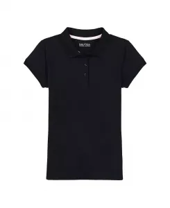 Рубашка-поло Interlock с коротким рукавом для больших девочек Nautica, синий