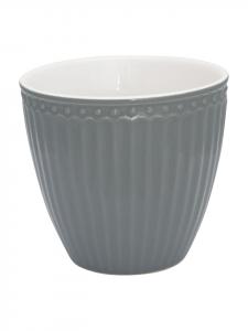 Кружка для латте ALICE STONE GRAY серая Greengate