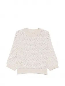 Свитер крупной вязки Peserico, бежевый