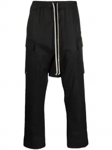 Брюки с низким шаговым швом Rick Owens, черный