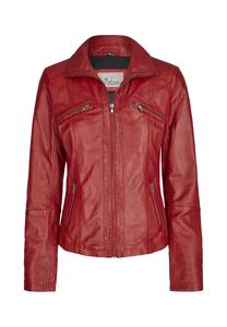 Кожаная куртка СЕВИНКА 7eleven, красный