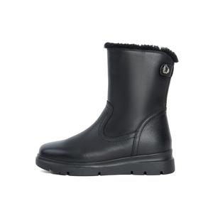 PT'SON Женские теплые нескользящие короткие зимние ботинки черного цвета