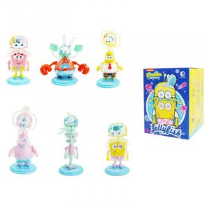 SpongeBob Jellyfish Collection Crab Boss Patrick Star Mystery Boxes Одиночный Mystery Box/Полный набор 6 шт Tide Rising Anime