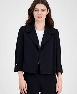 Женская укороченная куртка с воротником-стойкой Anne Klein, Anne Black