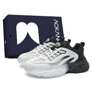 AOKANG Кроссовки Trendy Play Series Chunky, низкие, мужские, цвет: черный, песчано-желтый