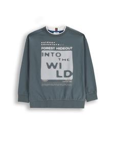 Рубашка с длинными рукавами серого цвета Coccodrillo