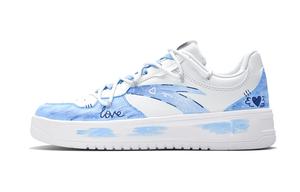 ANTA Расслабленные скейтбордские кроссовки мужские низкие бело-голубые, цвет White Blue