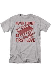 Футболка Atari First Love с коротким рукавом для взрослых Gildan, цвет athletic heather