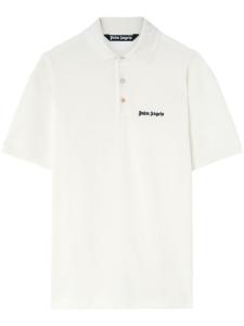 Palm Angels рубашка поло с логотипом, белый