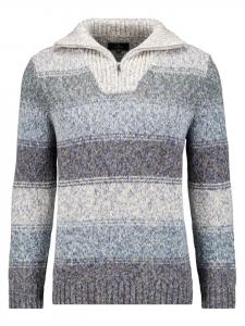 Свитер с V-образным вырезом серого цвета Ragman