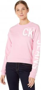 Женская футболка с коротким рукавом Calvin Klein с логотипом учреждения, Prism Pink Hero