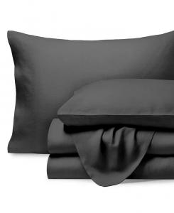 Комплект льняного белья Queen Bare Home, серый