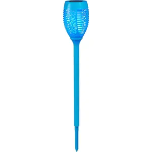 Садский факел с LED-модулем, 1 шт. LED солнечный садовый факел с реалистичным пламенем Bonetti, бирюзовый