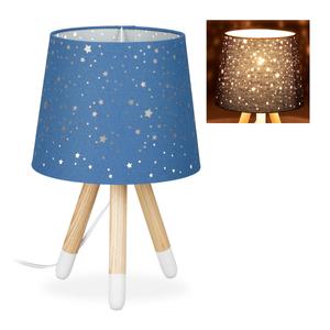 Настольная лампа Relaxdays темно-синий, 25,5/25,5/40 см