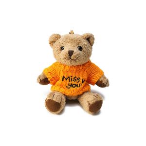 Плюшевый брелок в виде милого медвежонка в свитере, 13 см X3COMMUNE