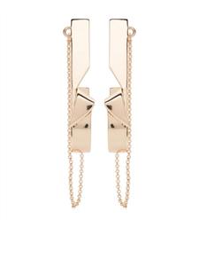 Сложенные серьги Eddie Borgo, золотой
