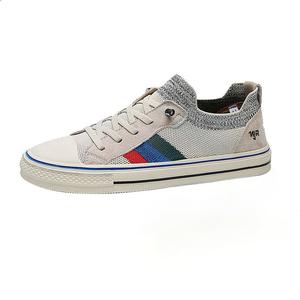 Износостойкие, легкие, увеличивающие рост, низкие мужские кроссовки для скейтбординга NANJIREN, Beige Blue