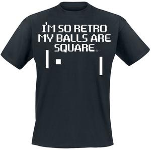 Футболка Sprüche I'm So Retro My Balls Are Square, черный