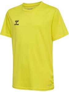 Рубашка Hmlessential Jersey S/S Kids желтого цвета Hummel
