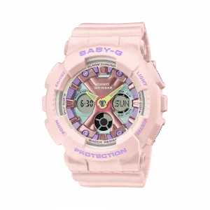 Женские часы BABY-G розовые BA-130PM-4APR CASIO, розовый