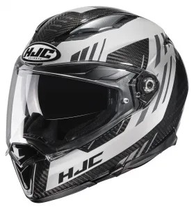 Шлем HJC F70 Carbon Kesta HJC Helmets, карбон/белый