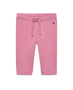 Леггинсы для девочки с вышитым флагом Tommy Hilfiger, розовый