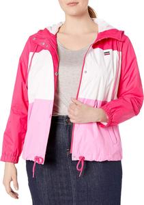 Женская куртка-ветровка Levi's в стиле ретро с капюшоном (стандартные и большие размеры), Pink Colorblock